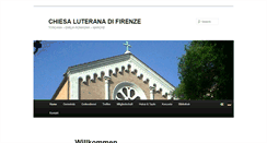Desktop Screenshot of chiesaluterana-firenze.org