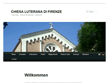 Tablet Screenshot of chiesaluterana-firenze.org